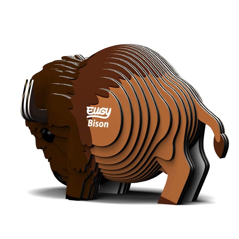 Eugy Bison 3D Puzzle  24 Piece Eco-Friendly Educational Toy Puzzles for Boys  Girls & Kids Ages 6+ - Image 4